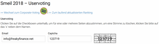 freaky finance, smeil Award, nominiert, Bloggeraward