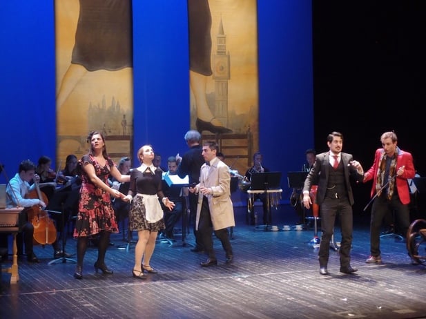 Cimarosa : l'Italiana in Londra, nov. 2015 à Strasbourg, Cité de la Musique