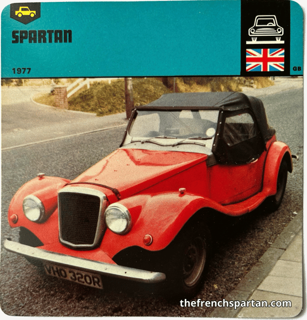  SPARTAN card from the AUTO RALLY collection from 1978 - EDITO SERVICE SA