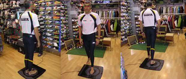 Estudio de la pisada en una tienda. fuente: www.gaikar.com