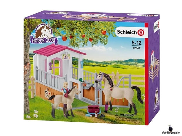 Bei der Bestellung im Onlineshop der-Wegweiser erhalten Sie das Schleich Paket 42369 "Pferdebox mit Arabern und Pferdepflegerin".
