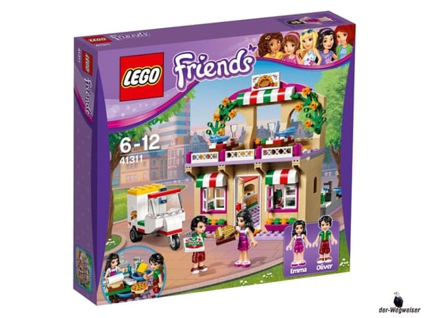 Bei der Bestellung im Onlineshop der-Wegweiser erhalten Sie das Lego Paket 41311 "Heartlake Pizzeria".