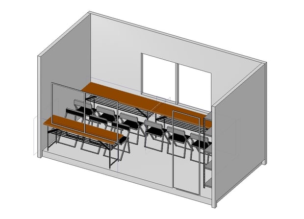３坪　仮設事務所　見本