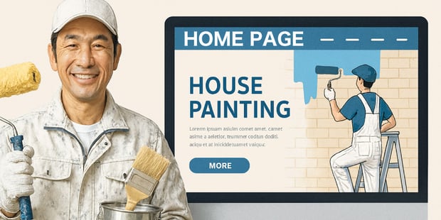 【イメージ画像】塗装屋さんのホームページ