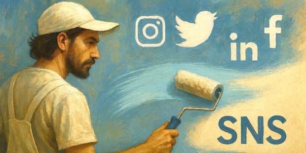 【イメージ画像】塗装屋さんのSNS集客