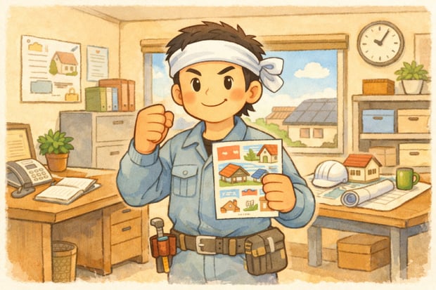 ❺ チラシに取り組むなら覚悟も必要【屋根屋さんチラシは見かけないので目立つ】