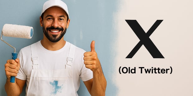 【イメージ画像】塗装屋さんのＸ（旧Twitter）