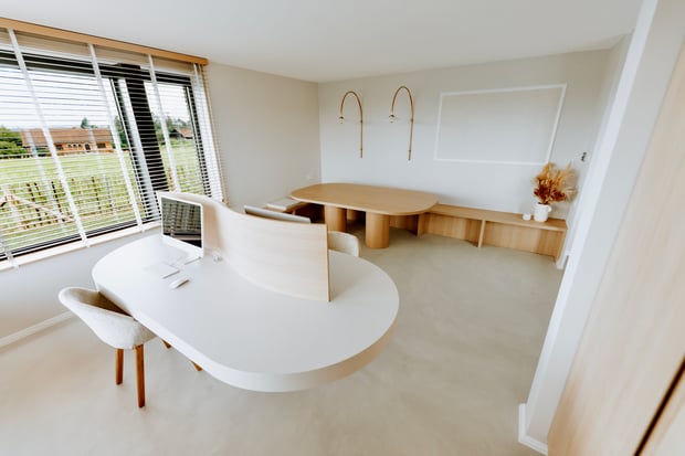 Aménagement & décoration  d'un cabinet médical en Province de Liège par l'agence de Décoration Marie's Home