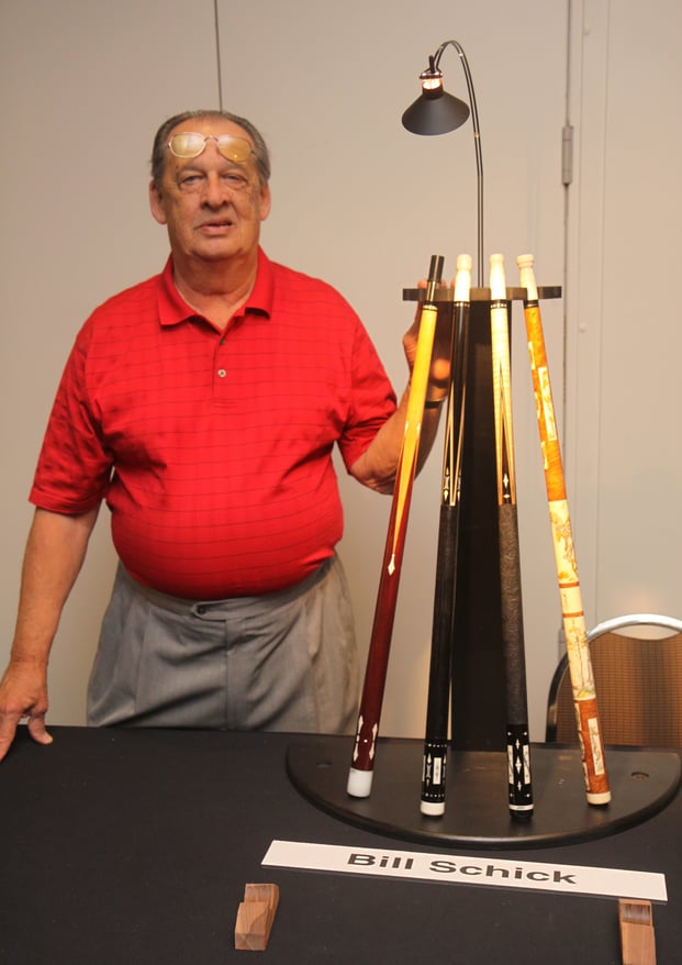 ビル・シック（Bill Schick）。2011年『ICCS』（International Cue Collectors Show）にて