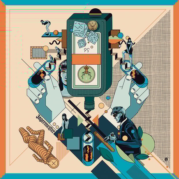 "KATERMUKKE "FESTIVAL STAND / EXTERIOR ILLUSTRATION → CROMATICS GmbH für Mast-Jägermeister SE 