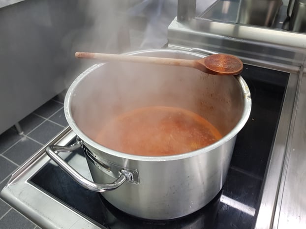 Und ca. 10 Minuten köcheln lassen.