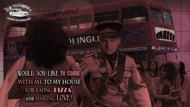 Man chatting up a woman. Chat-up lines and phrases to pick up girls. (From ZakWashington)