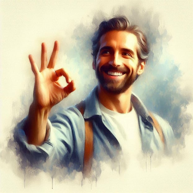 Man showing the Alexander Technique is easy