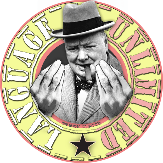 Language Unlimited and Learn English with Zak Washington logo for full free online English language course 