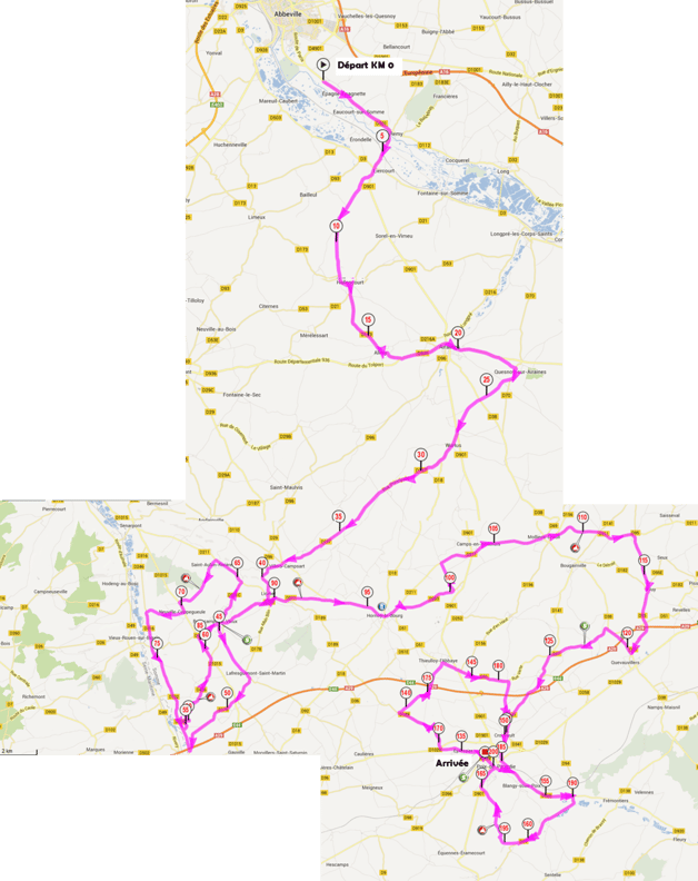 Cliquez sur le parcours pour agrandir