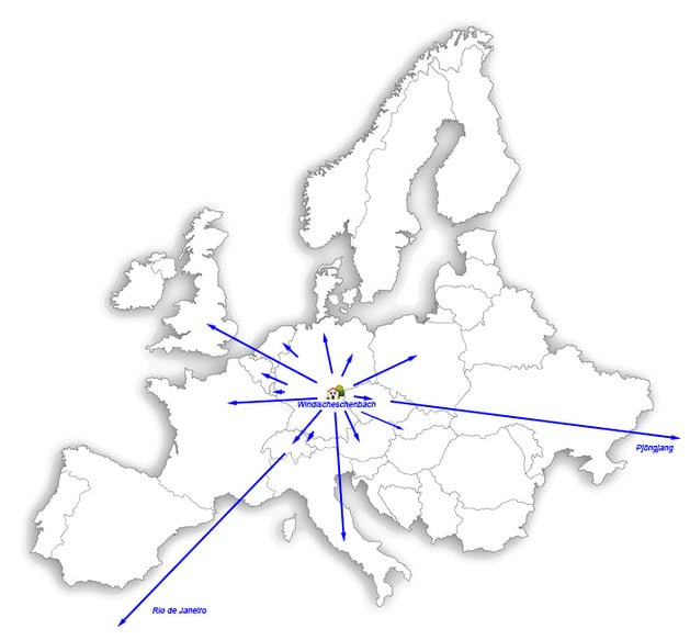 Wir von www.Fahrradsimulator.de sind in ganz Europa und auch darüber hinaus für Sie unterwegs.