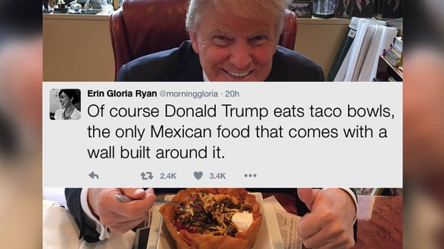 Litt lite «reaganisme» i hans syn på murer?