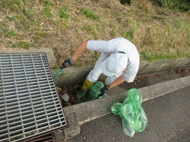 市道の清掃