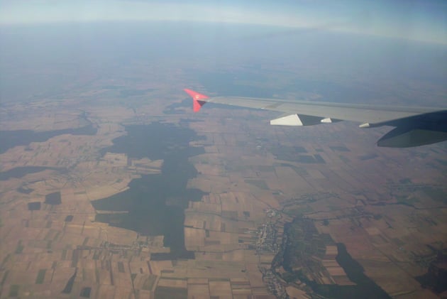 Kurz nach dem Start.