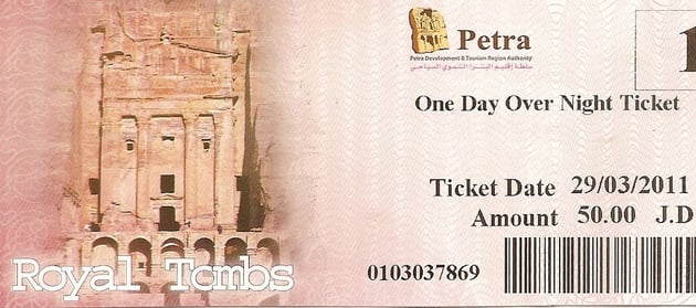 Eine der teuersten Eintrittspreise der Welt, 50 Euro, pro Person.