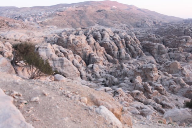 Das sogenannte Klein-Petra von oben.