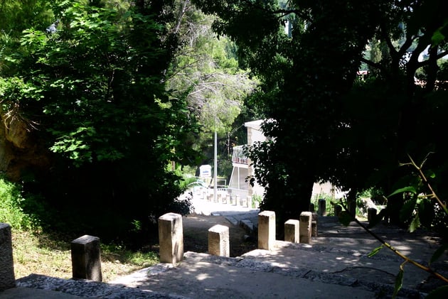 Andrijas Villa von oben.