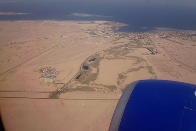 Hurghada aus dem Flieger ff.