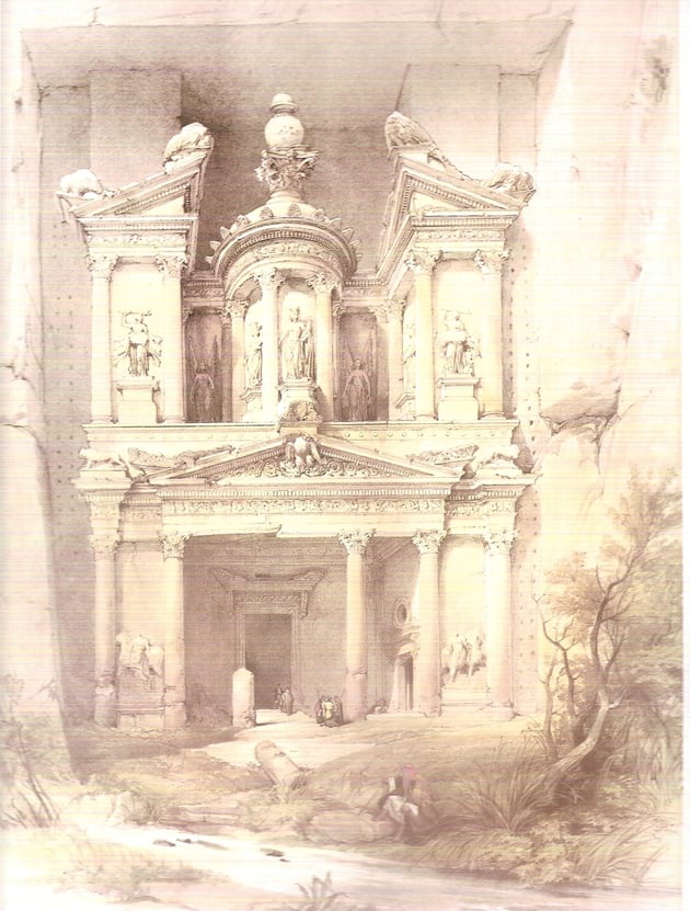 Stich des Schatzhauses aus dem Jahre 1830.