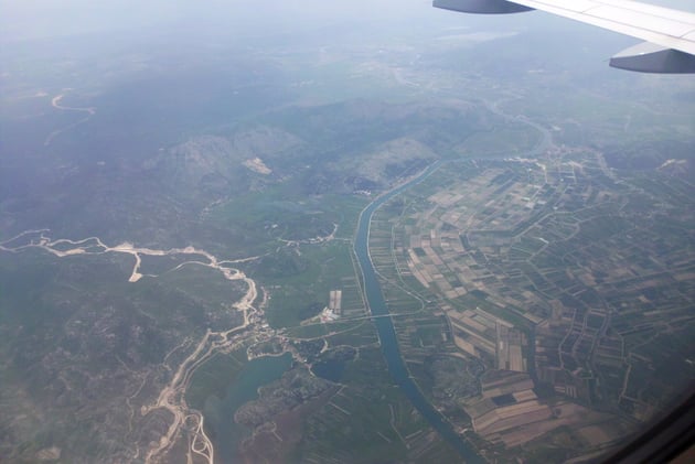 Die Neretva in Kroatien.
