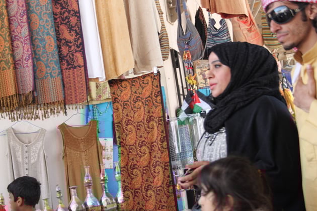 Auf dem jordanischen Basar.