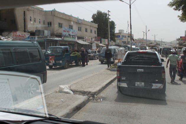 Straßenszene im Jordantal.