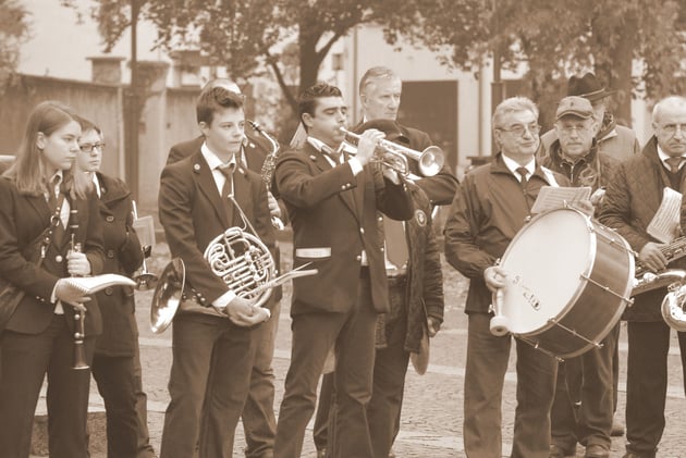 durante l'Inno di Mameli