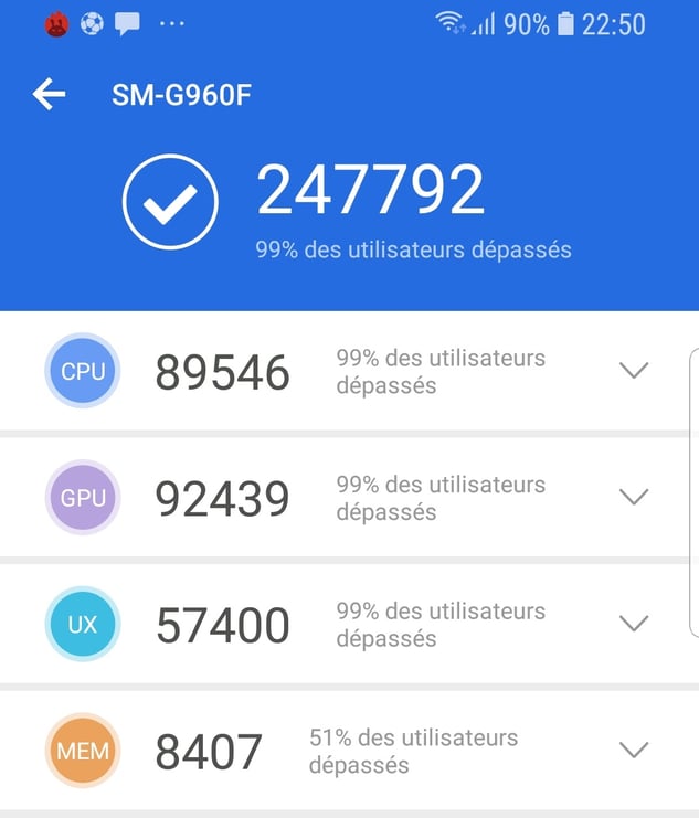 Antutu Samsung galaxy S9