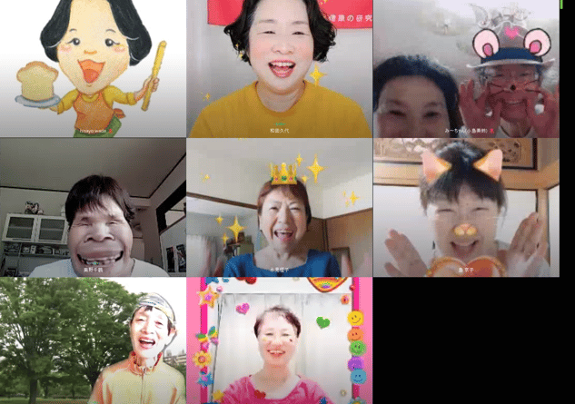 オンライン笑いヨガ20200805