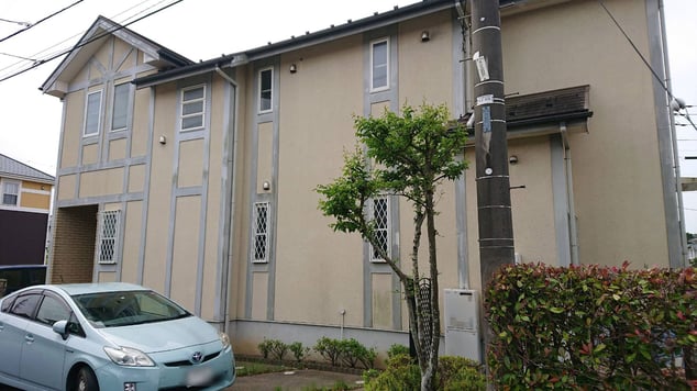 市原市の屋根外壁塗装工事、ベランダ防水工事前です