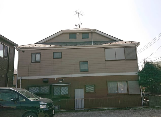 鎌ケ谷市南初富の屋根外壁塗装　前