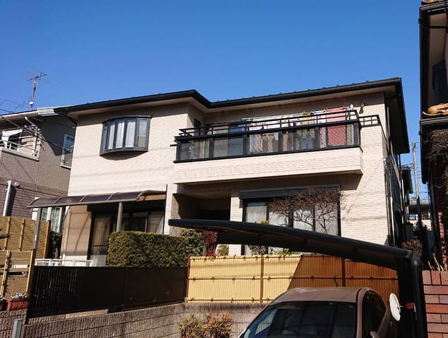 千葉市中央区青葉台の外壁塗装　前2