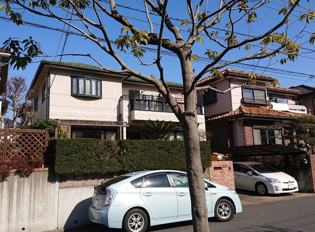 千葉市中央区青葉台の外壁塗装　前