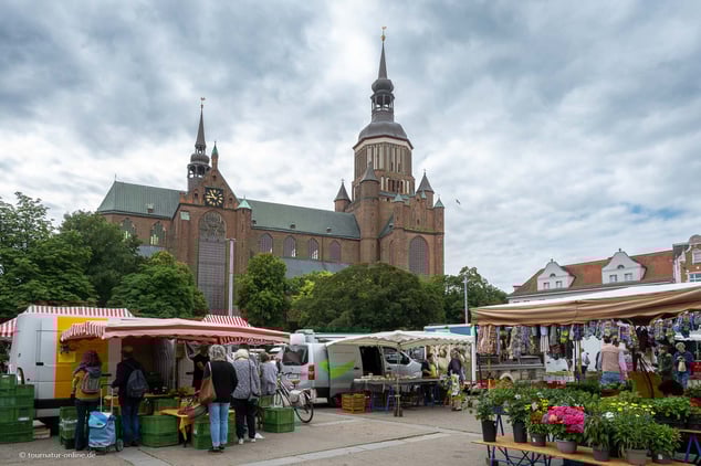 Hansestadt Stralsund mit Wohnmobil