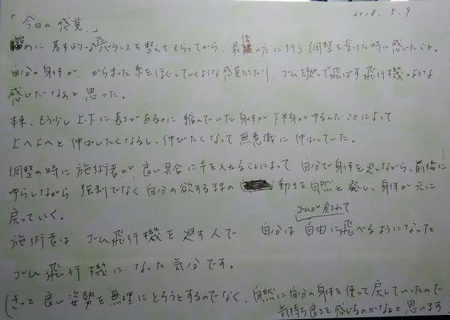 クラニオ整体の施術体験談の写真