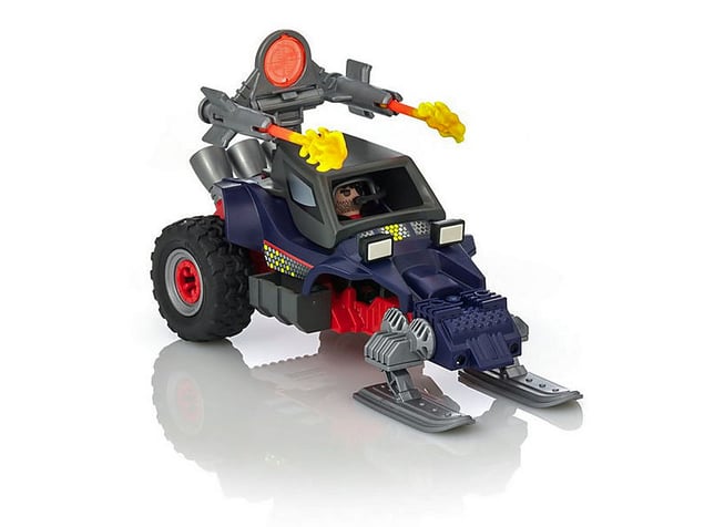 Besonderheiten im Playmobil Paket 9058 ist eine Mit beweglicher Doppelkanone und Rückzugsmotor enthalten.