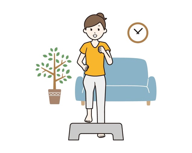 週60分（1日あたり10分弱）の息が弾んで汗をかく運動をしよう