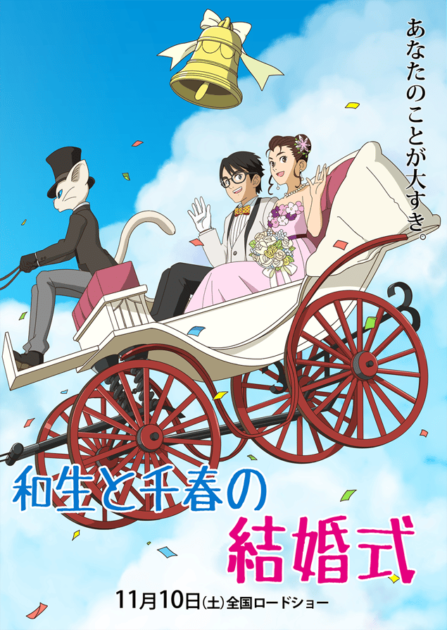 アニメ映画風　似顔絵ウェルカムボード　