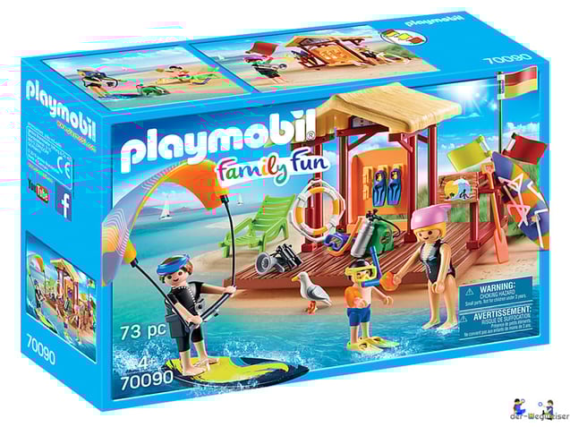 Bei einer Bestellung erhalten Sie das Playmobil Paket 70090 "Wassersport-Schule".