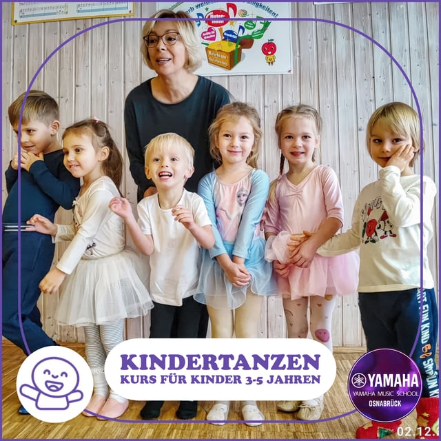 Brandneue Gruppe für Kindertanzen, speziell für Kinder im Alter von 3 bis 5 Jahren