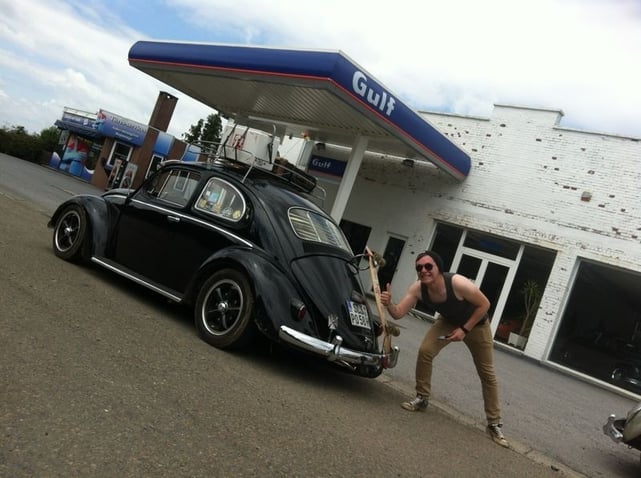 Luciens Käfer und ich :-D