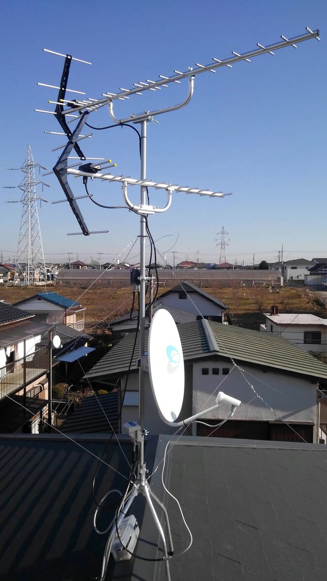 千葉県鎌ケ谷市　アンテナ工事