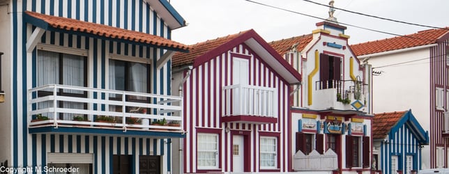 Costa Nova Streifenhäuser gestreifte Häuser