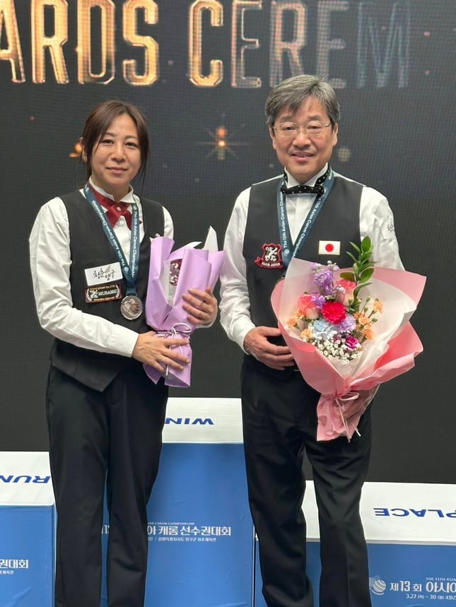 日本人メダリスト、宮下綾香&森陽一郎　画像提供：宮下綾香