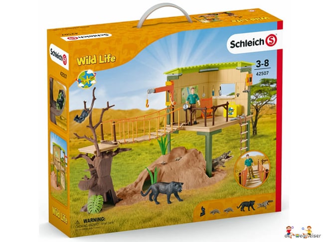 Bei der Bestellung im Onlineshop der-Wegweiser erhalten Sie das Schleich Paket 42507 "Abenteuerstation".